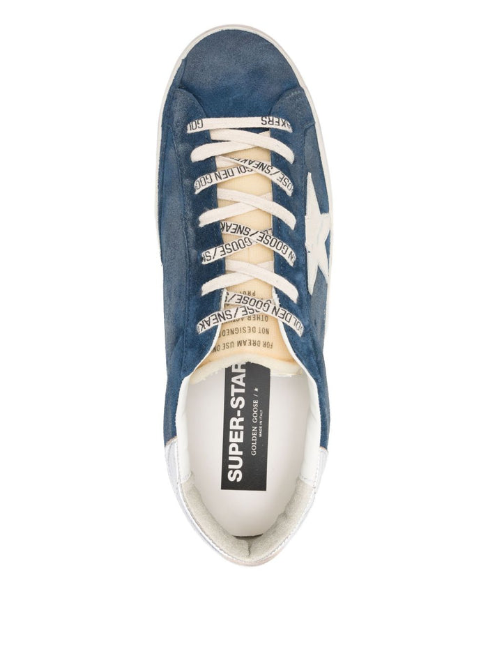 Golden Goose Super Star Uomo Sneakers Blu-Bianco 3