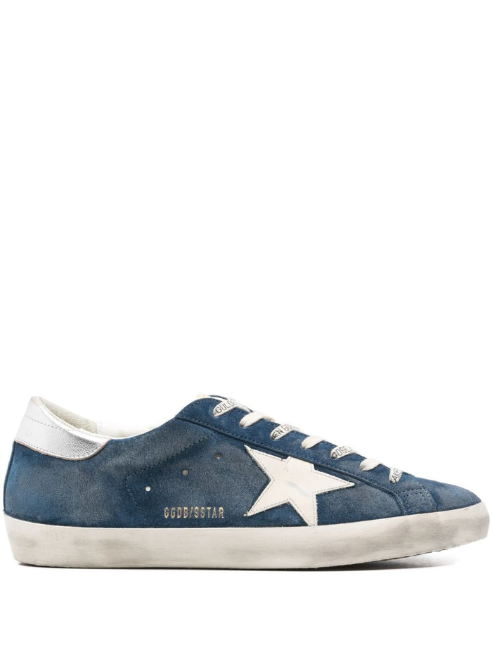 Golden Goose Super Star Uomo Sneakers Blu-Bianco 1