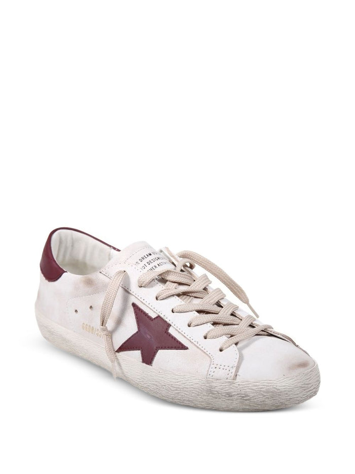Golden Goose Scarpa Bianco-Rosso Uomo Superstar 2