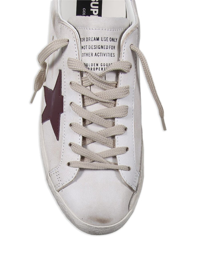 Golden Goose Scarpa Bianco-Rosso Uomo Superstar 4