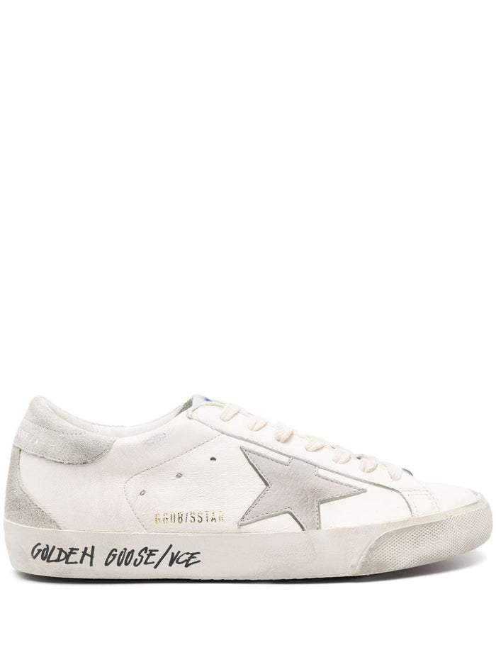 Golden Goose Super-Star Uomo Scarpa Bianco-Grigio 1