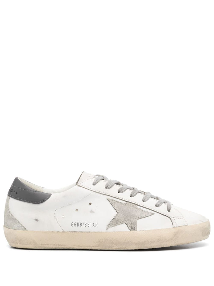 Golden Goose Scarpa Bianco-Grigio Uomo Super Star 1