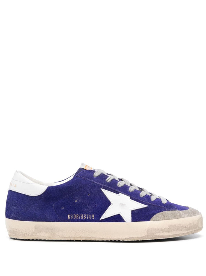 Golden Goose Men's Purple Super Star Shoes 1