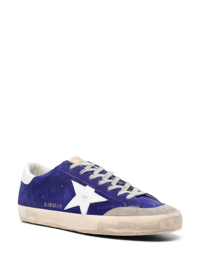 Golden Goose Men's Purple Super Star Shoes 3