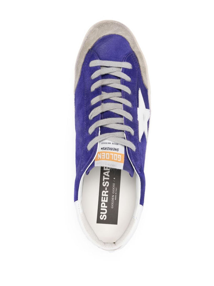 Golden Goose Men's Purple Super Star Shoes 4