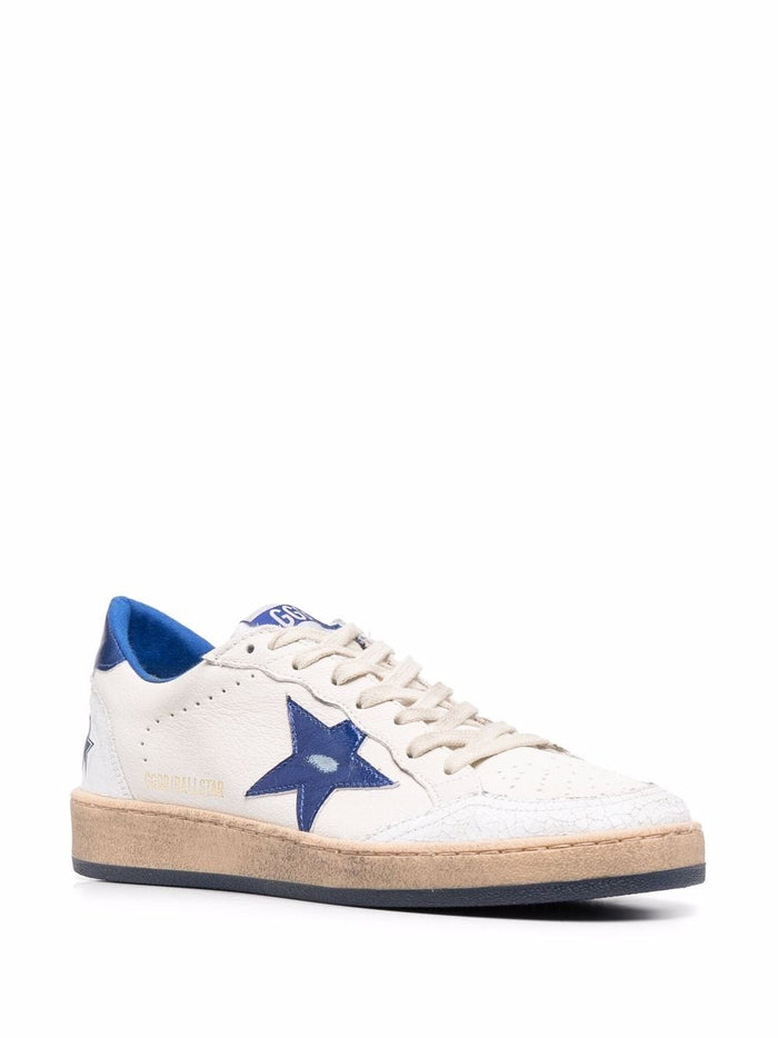 Golden Goose Scarpa Bianco-Blu Uomo Ball Star 2