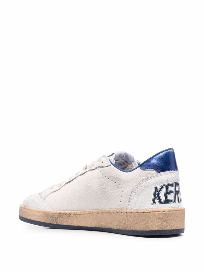 Golden Goose Scarpa Bianco-Blu Uomo Ball Star 4