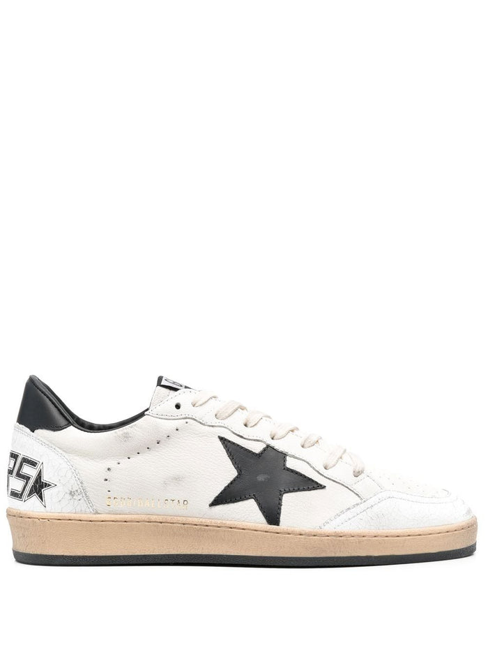 Golden Goose White Men's Ball Star Shoes 1