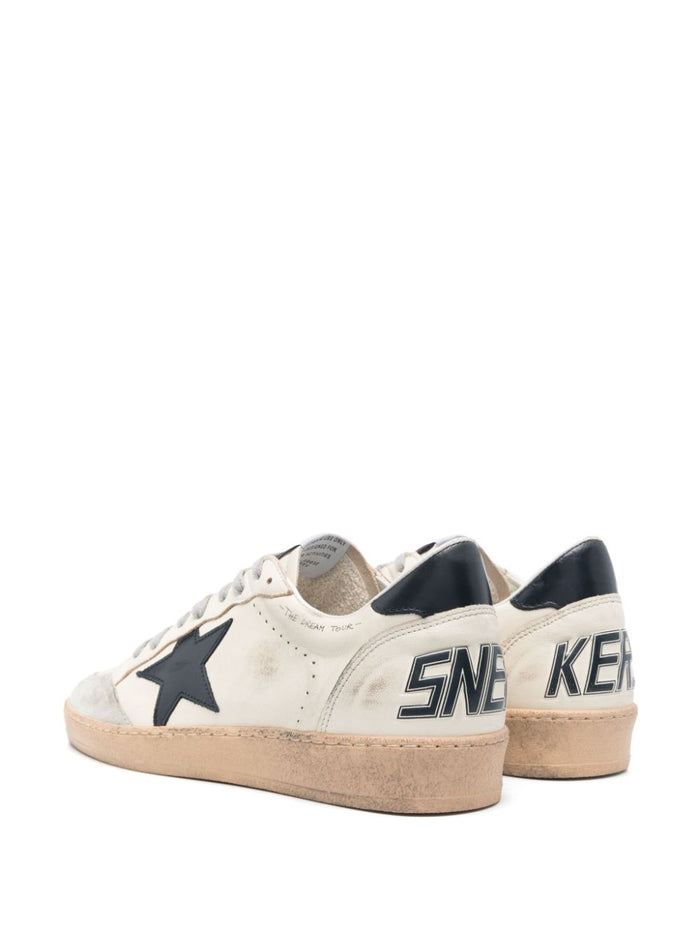 Golden Goose Ball Star Uomo Scarpa Bianco-Blu 3