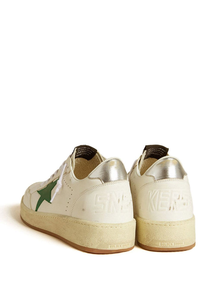 Golden Goose Ball Star Uomo Scarpa Bianco-Verde 2