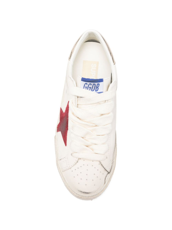 Golden Goose Scarpa Bianco-Rosso Uomo 4