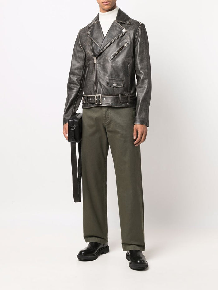 Golden Goose Giacca Nero Uomo Biker 2
