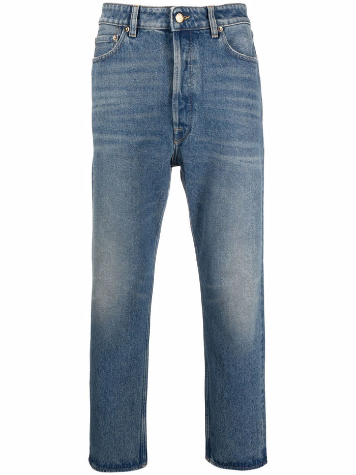 Golden Goose Jeans Blu Uomo Gamba Dritta 5