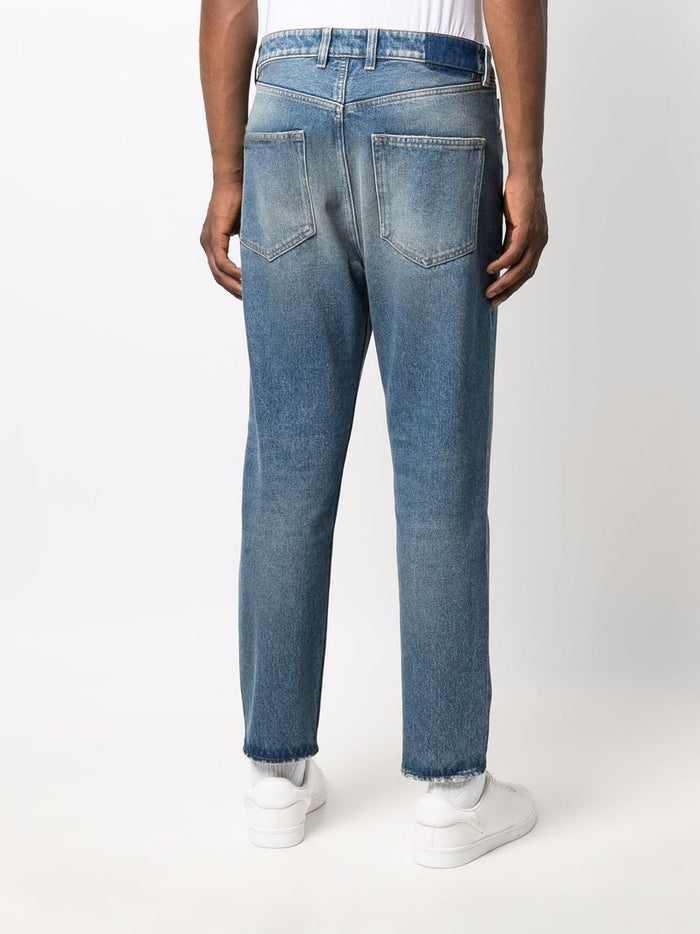 Golden Goose Jeans Blu Uomo Gamba Dritta 3