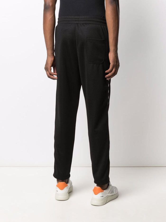 Golden Goose Pantalone Nero Uomo Bande Laterali Stelle 3