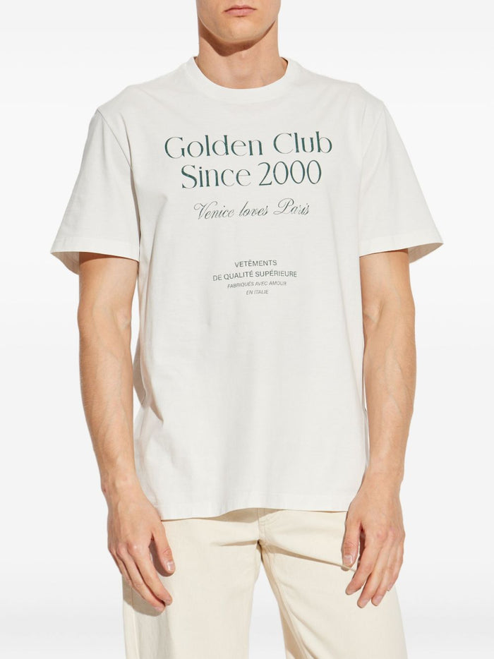 Golden Goose T-Shirt Bianco Uomo Logo Since 2000 1