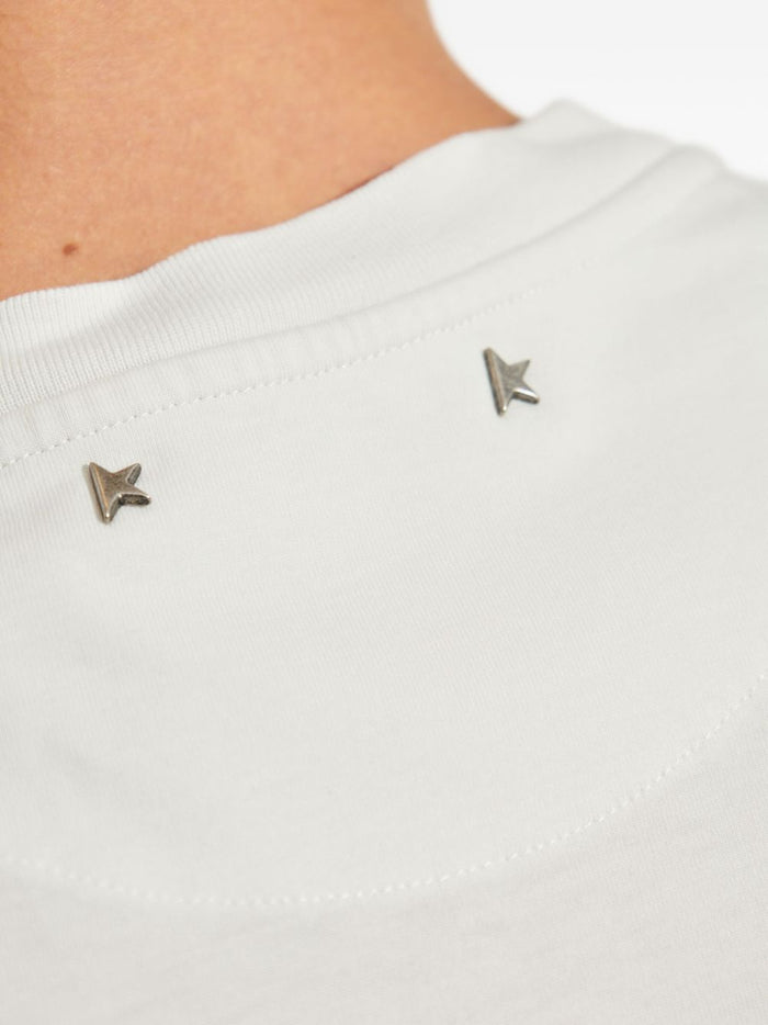 Golden Goose T-Shirt Bianco Uomo Logo Since 2000 4