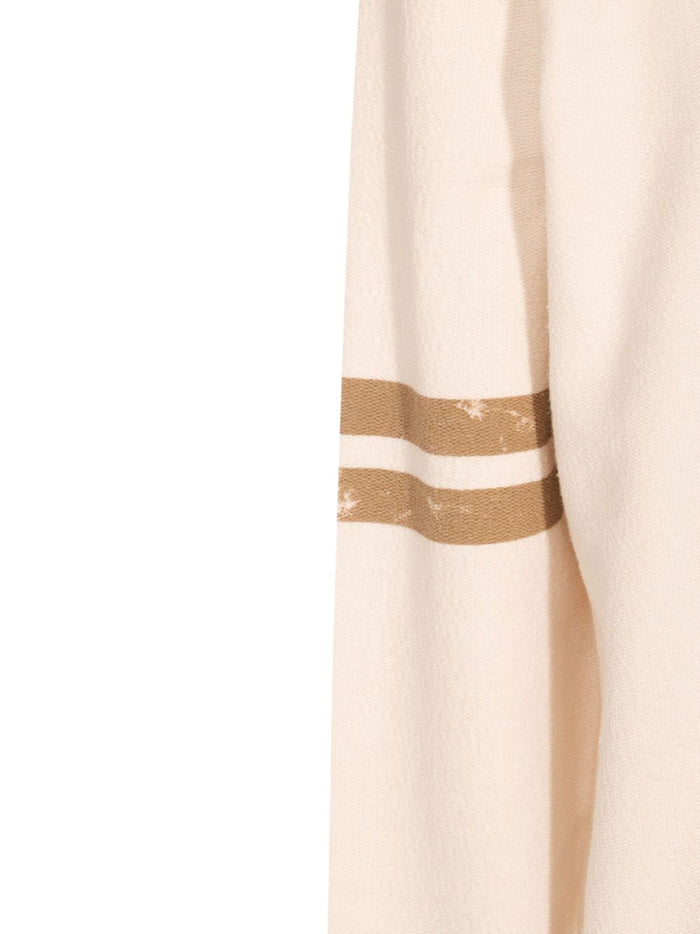 Golden Goose Men's Cream Logo Sweater 3