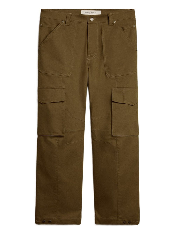 Golden Goose Pantalone Verde Uomo Cargo 1