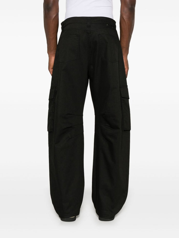 Golden Goose Pantalone Nero Uomo Leniin 3