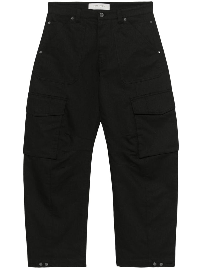 Golden Goose Pantalone Nero Uomo Leniin 5
