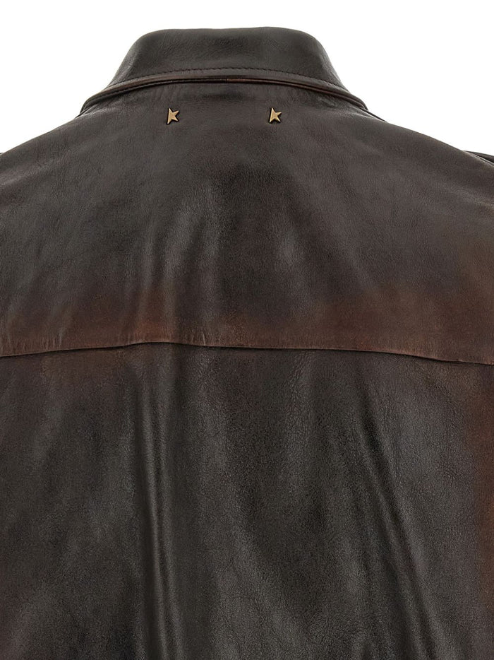 Golden Goose Giubbino Marrone Uomo 2