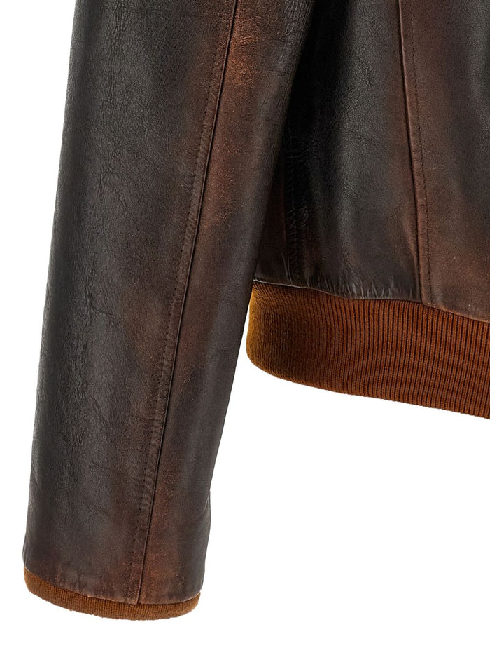 Golden Goose Giubbino Marrone Uomo 4