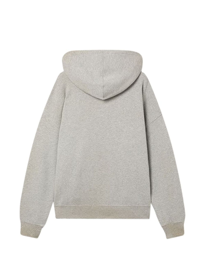 Golden Goose Felpa Grigio Uomo Stampa Bandiera 2