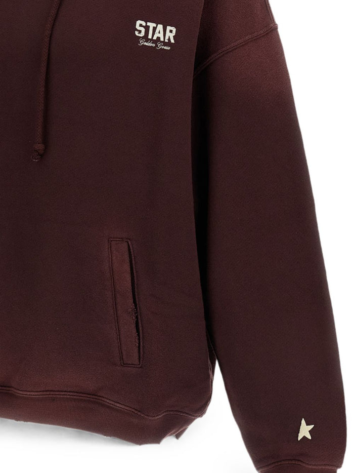 Golden Goose Felpa Windsor Wine Uomo 3