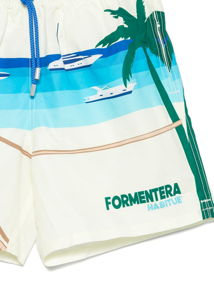 Mc2 Saint Barth Men's Formentera Multicolor Boxer Shorts 3