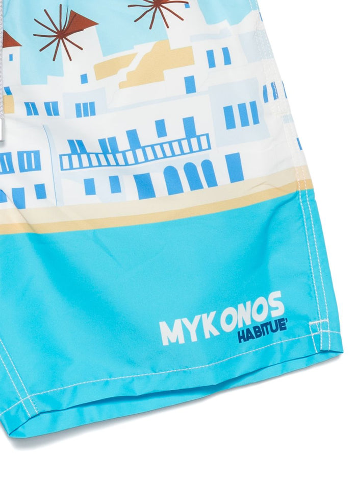 Mc2 Saint Barth Boxer Gustavia Mykonos Summer Herren Badehose Blau 3