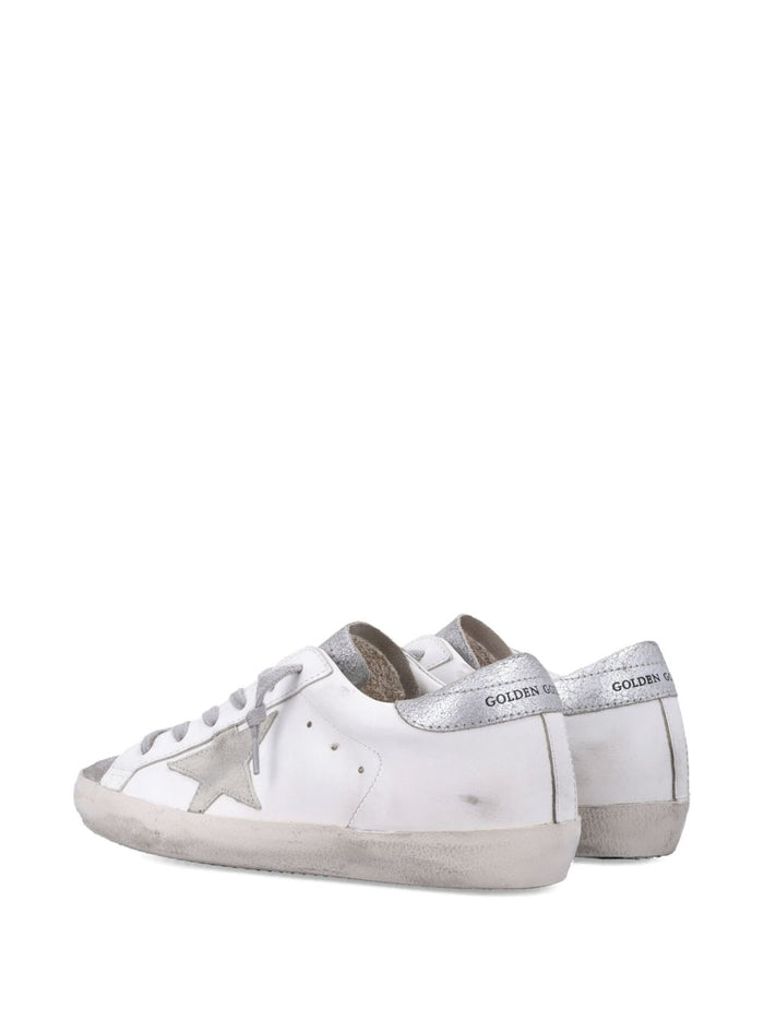 Golden Goose Scarpa Bianco-Argento Donna Super Star 2