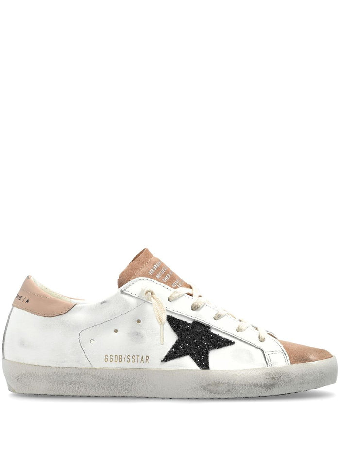 Golden Goose Super-Star Donna Scarpe Bianco-Rosa 1