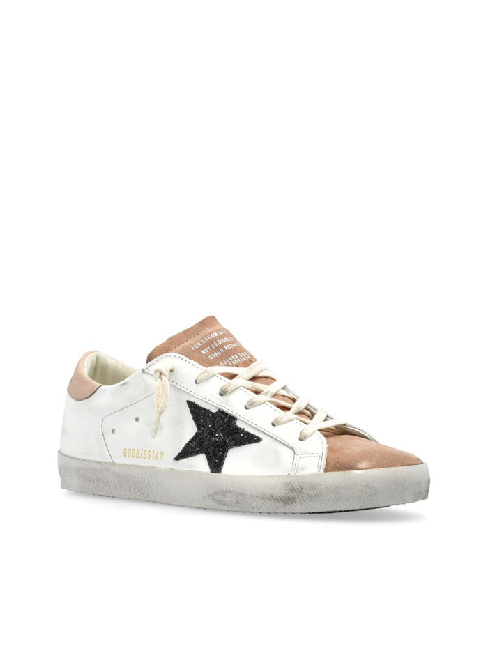 Golden Goose Super-Star Donna Scarpe Bianco-Rosa 5