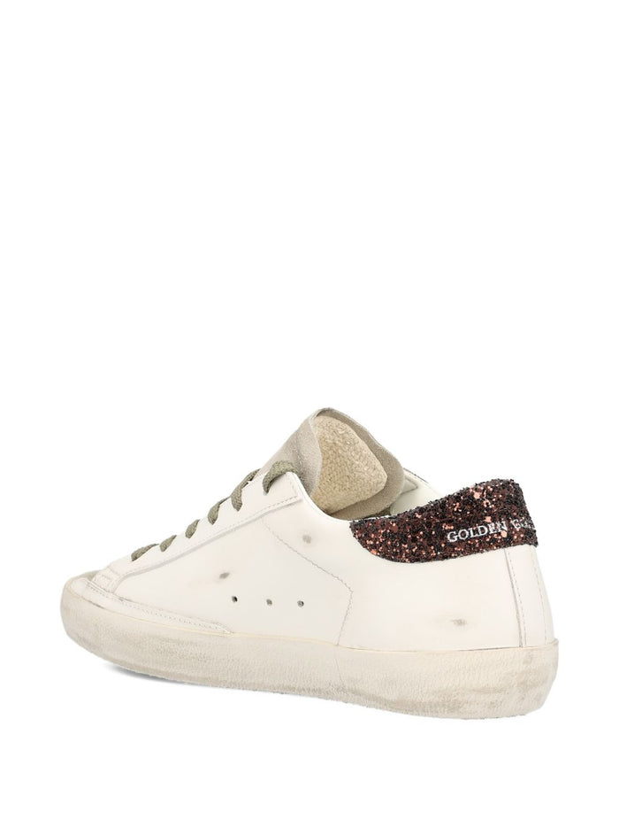 Golden Goose Scarpa Bianco-Marrone Donna Superstar 3