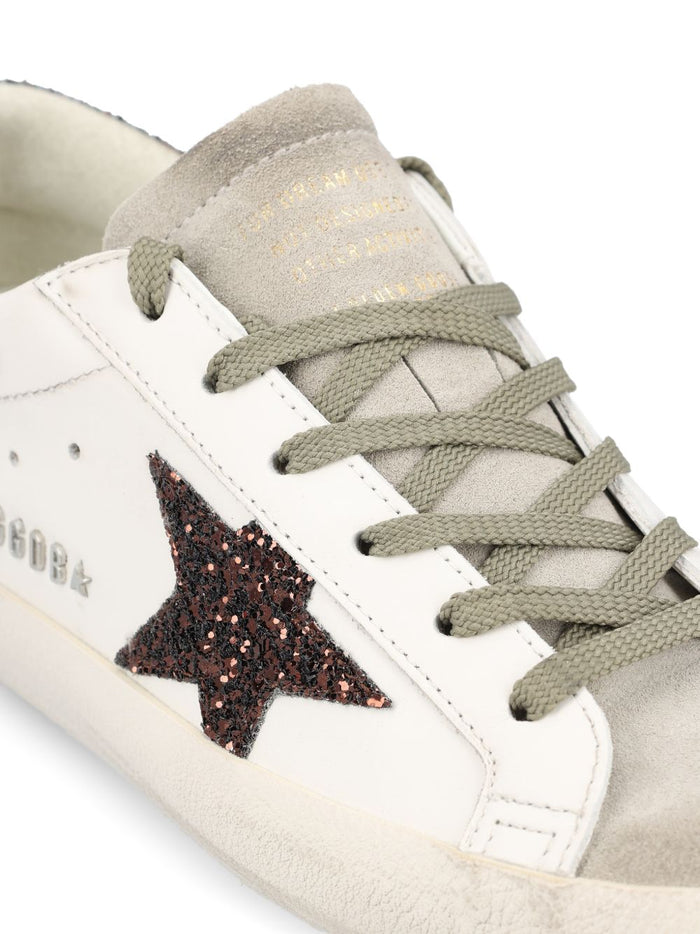 Golden Goose Scarpa Bianco-Marrone Donna Superstar 4