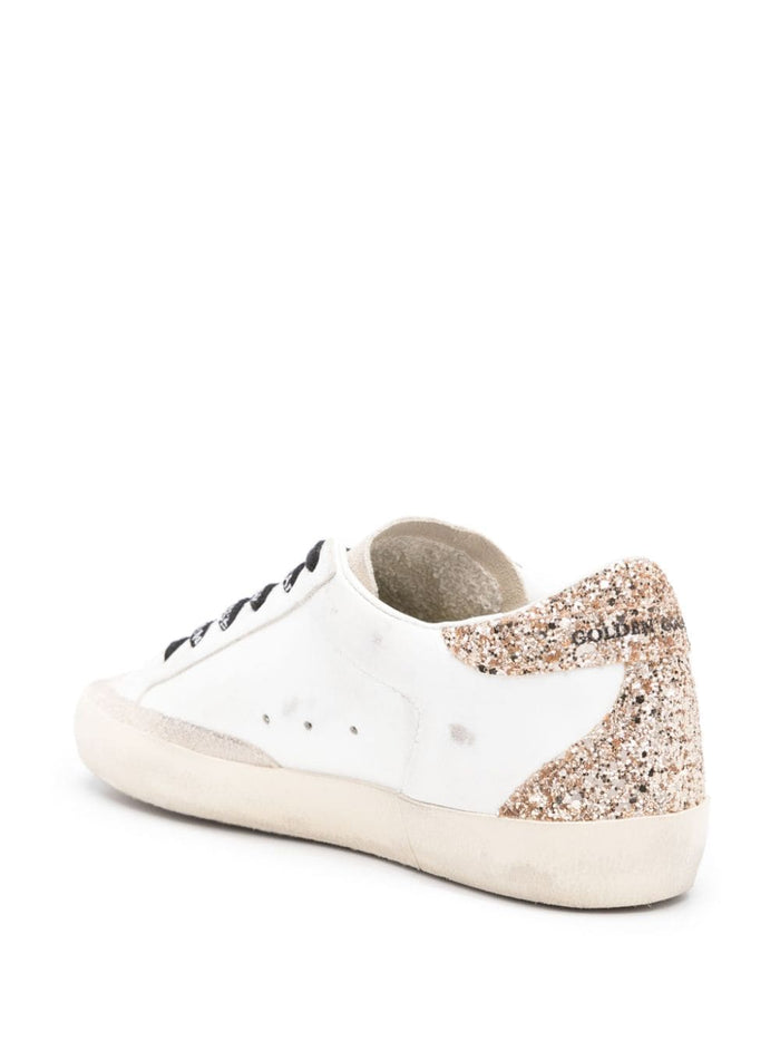 Golden Goose Scarpa Bianco-Oro Donna Super Star 3
