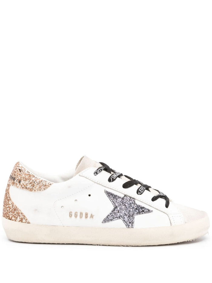 Golden Goose Super Star Donna Sneakers Bianco-Oro 1