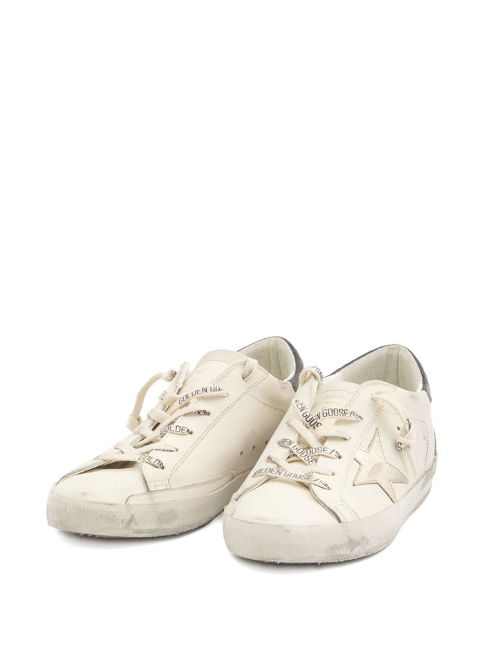 Golden Goose Super Star Damen Sneakers Weißes Krokodildetail 4