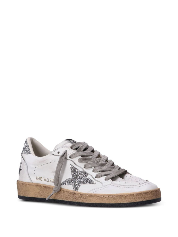 Golden Goose Ball Star Donna Scarpe Bianco-Argento 5