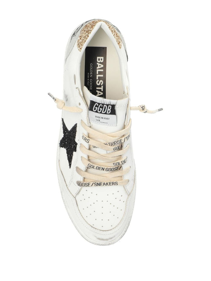 Golden Goose Scarpa Bianco-Oro Donna Ball Star 2