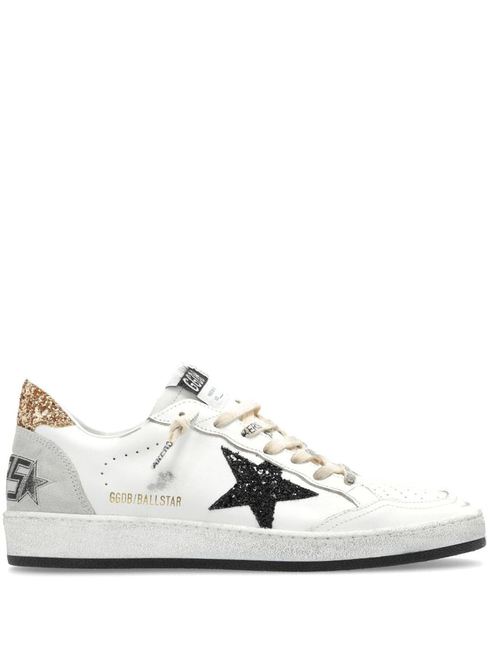 Golden Goose Scarpa Bianco-Oro Donna Ball Star 1
