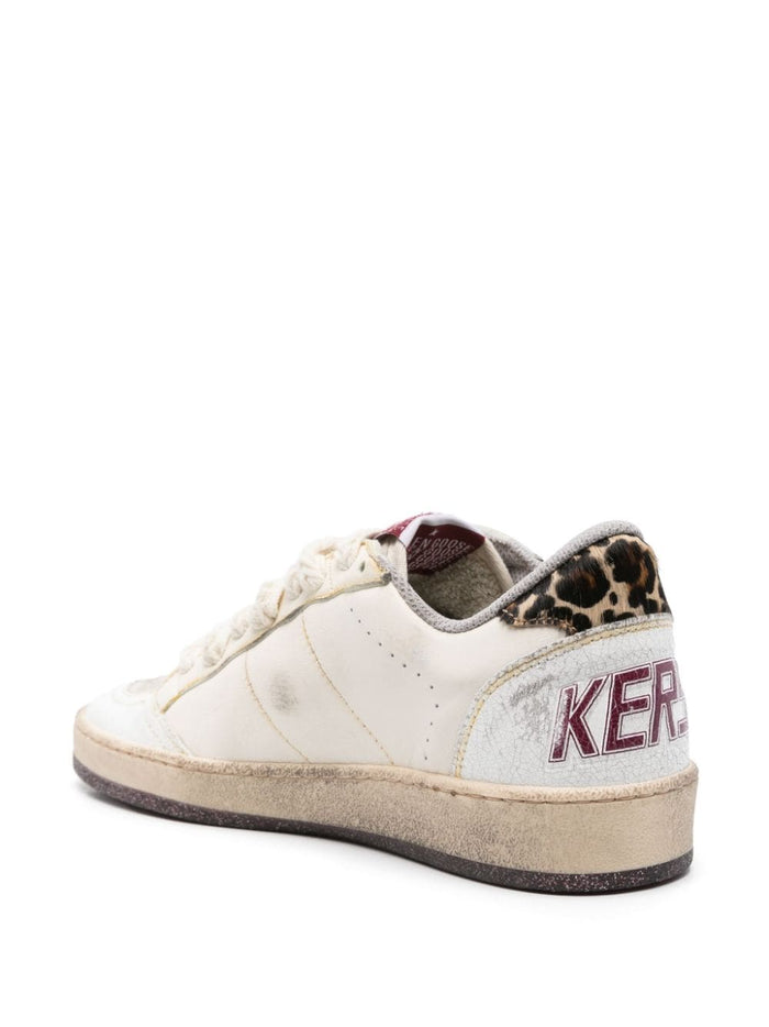 Golden Goose White Women's Ball Star Leopard Star 3