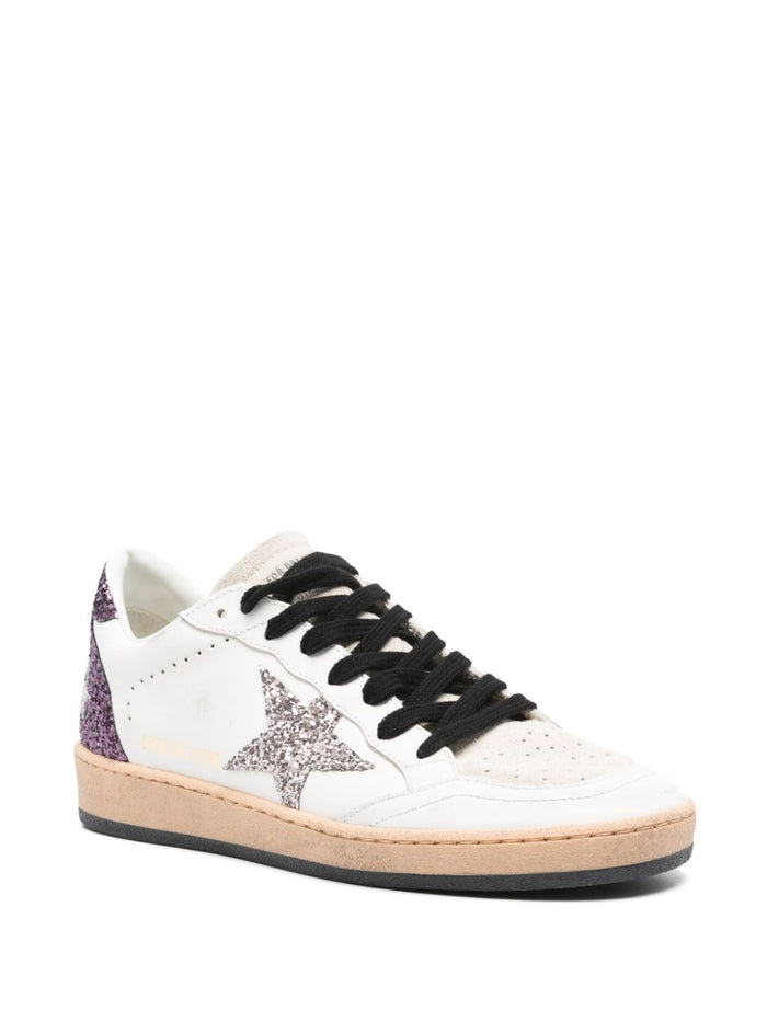 Golden Goose Ball Star Donna Scarpe Bianco-Viola 4