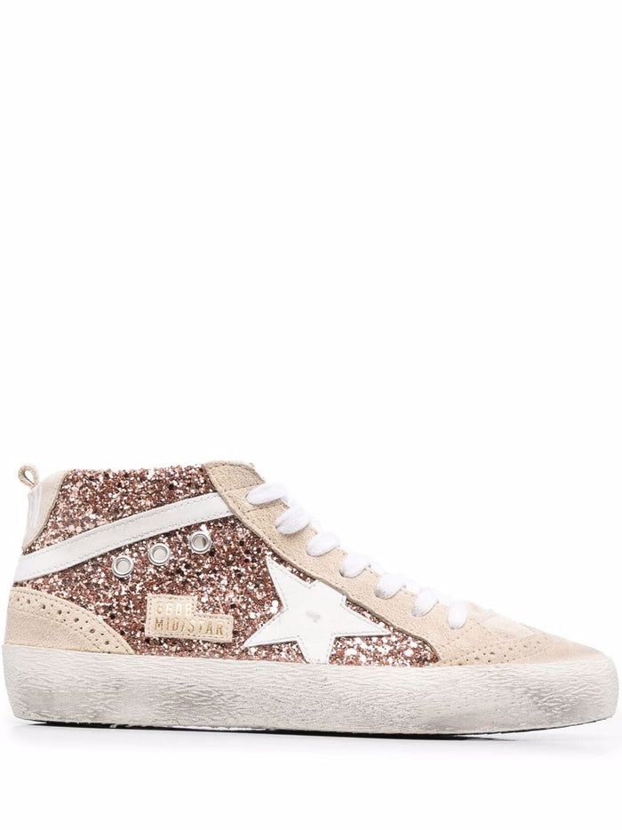 Golden Goose Scarpa Rosa Donna Mid Star 1