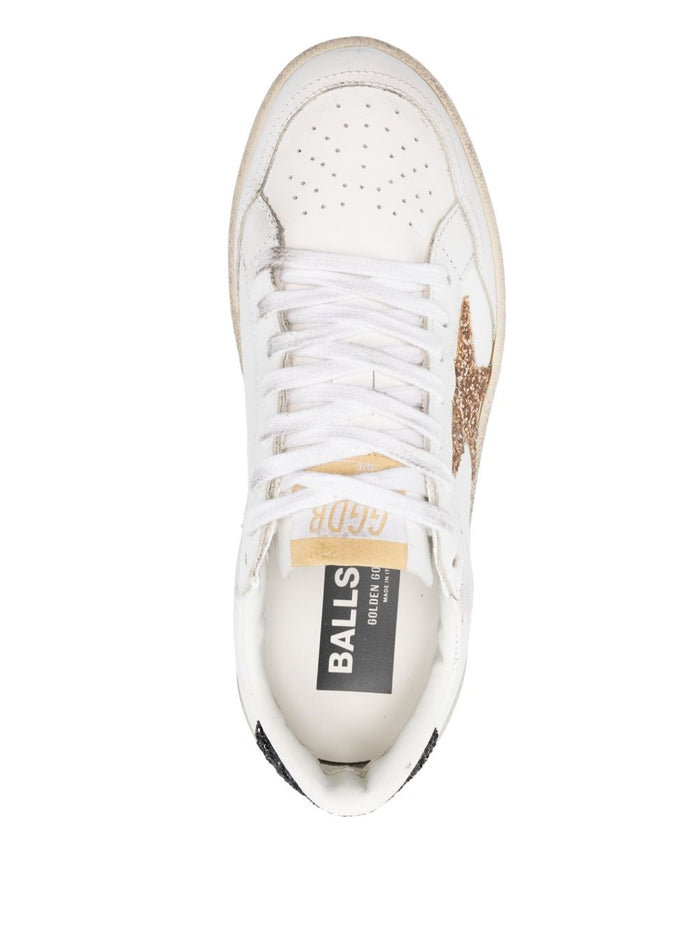 Golden Goose Donna Scarpe Bianco-Oro Ball Star 3