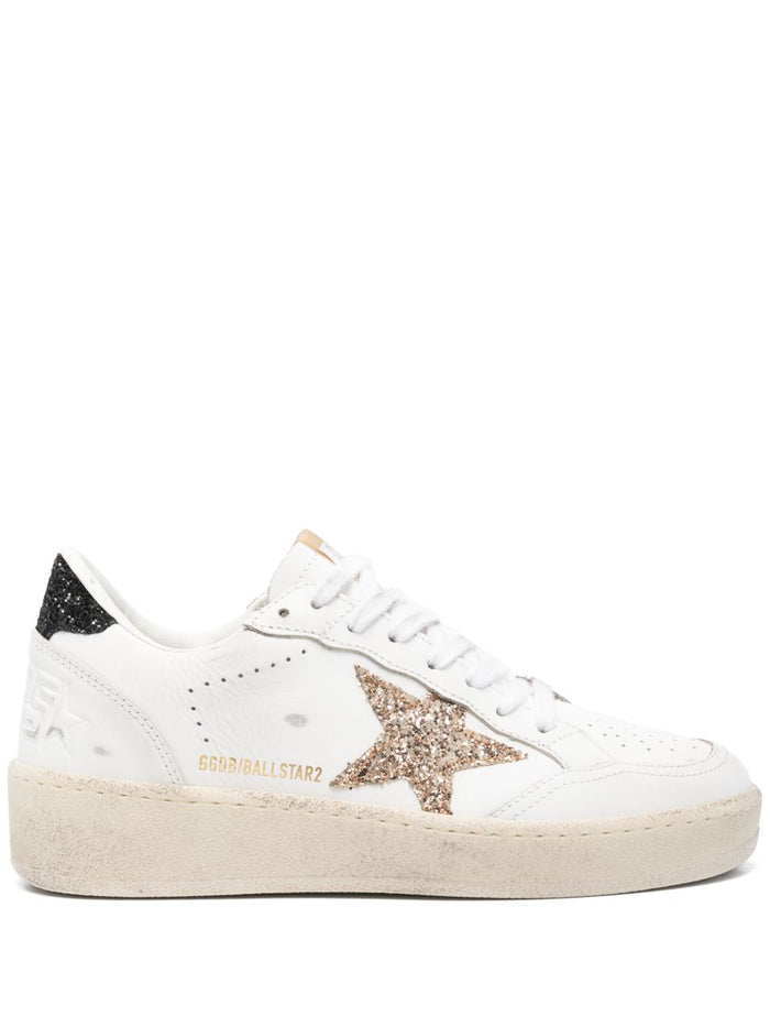 Golden Goose Donna Scarpe Bianco-Oro Ball Star 1