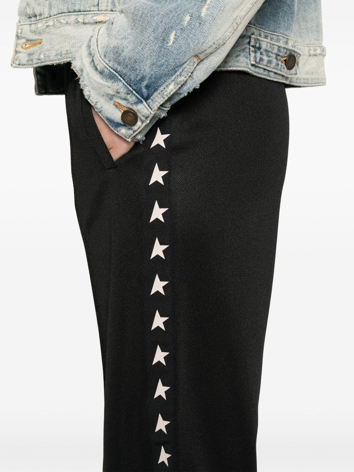 Golden Goose Women's Black Pants With Stars 4