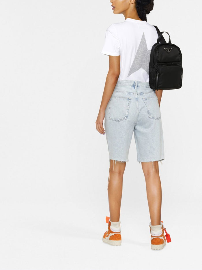 Golden Goose Donna T-Shirt Bianco Stella Posteriore 3