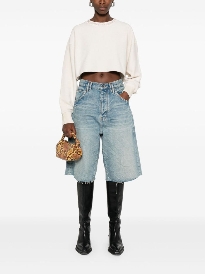 Golden Goose Maglia Bianco Donna Crop 2